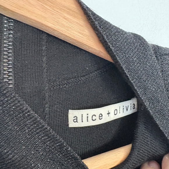 Alice + Olivia Issa metallic wool blend dress - Picture 6 of 8